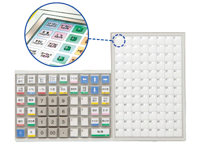 店舗運営に合わせて選べる2種類のキーボード