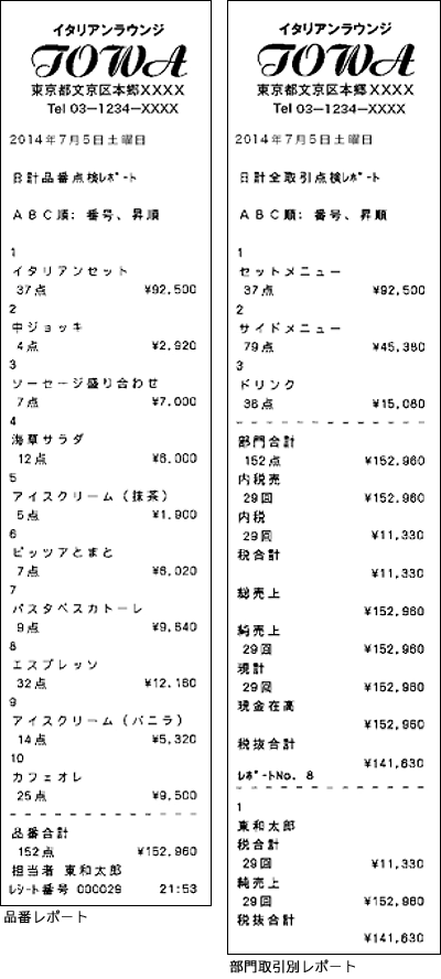 豊富なレポート